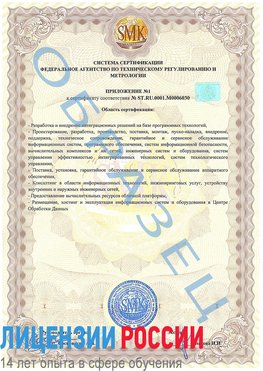 Образец сертификата соответствия (приложение) Тулун Сертификат ISO 27001
